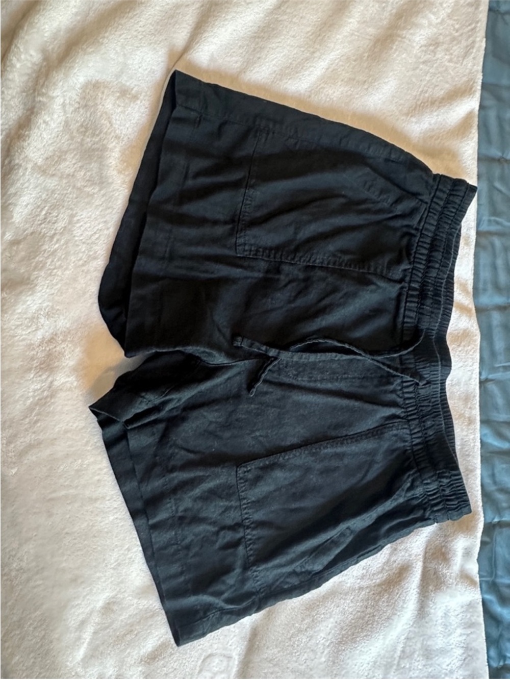 Old Navy Black Women's linen Shorts